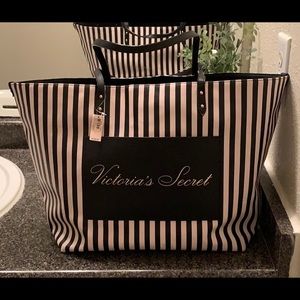 Victoria’s Secret duffel bag .